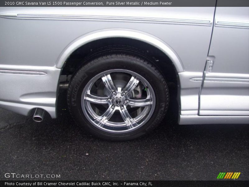 Pure Silver Metallic / Medium Pewter 2010 GMC Savana Van LS 1500 Passenger Conversion