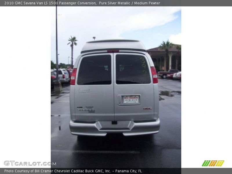 Pure Silver Metallic / Medium Pewter 2010 GMC Savana Van LS 1500 Passenger Conversion