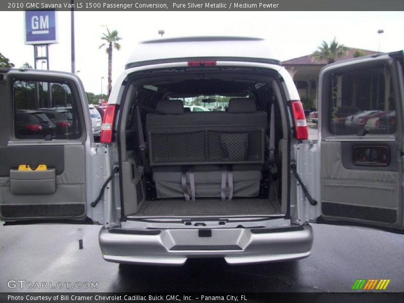 Pure Silver Metallic / Medium Pewter 2010 GMC Savana Van LS 1500 Passenger Conversion
