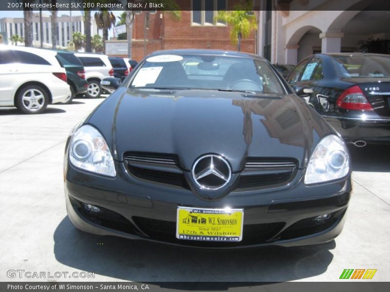 Black / Black 2007 Mercedes-Benz SLK 280 Roadster