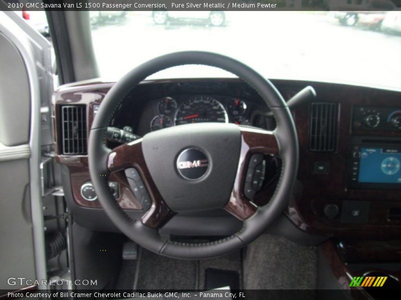 Pure Silver Metallic / Medium Pewter 2010 GMC Savana Van LS 1500 Passenger Conversion