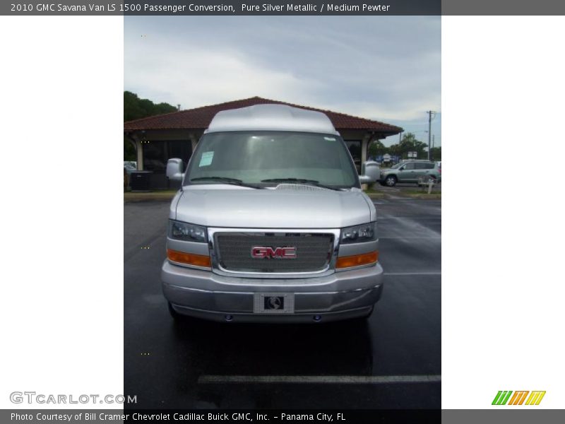 Pure Silver Metallic / Medium Pewter 2010 GMC Savana Van LS 1500 Passenger Conversion
