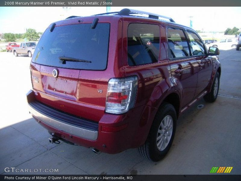 Vivid Red Metallic / Stone 2008 Mercury Mariner V6 Premier