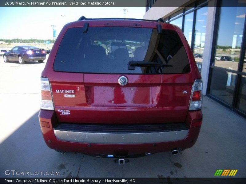 Vivid Red Metallic / Stone 2008 Mercury Mariner V6 Premier