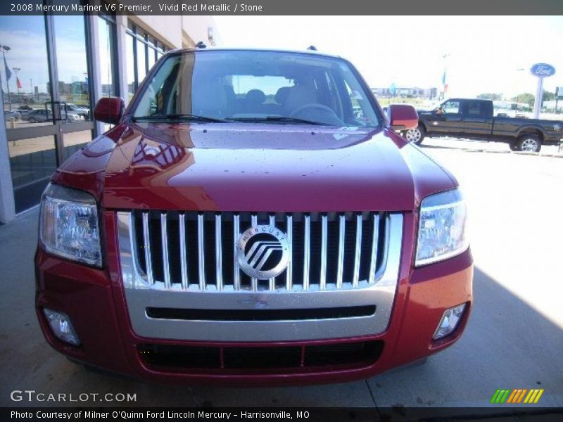 Vivid Red Metallic / Stone 2008 Mercury Mariner V6 Premier
