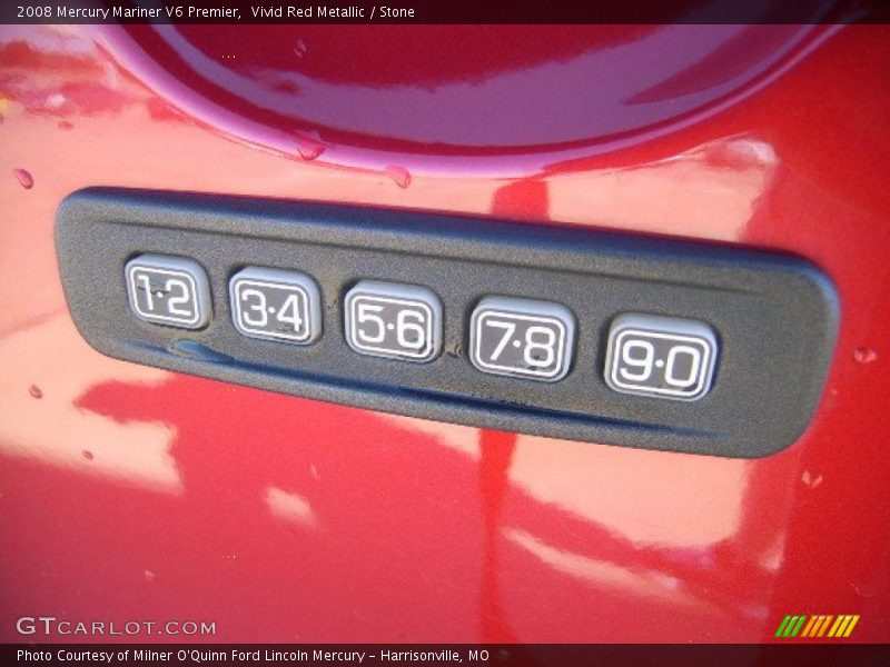 Vivid Red Metallic / Stone 2008 Mercury Mariner V6 Premier