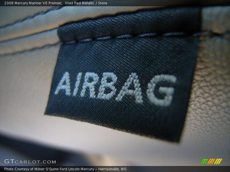 Vivid Red Metallic / Stone 2008 Mercury Mariner V6 Premier
