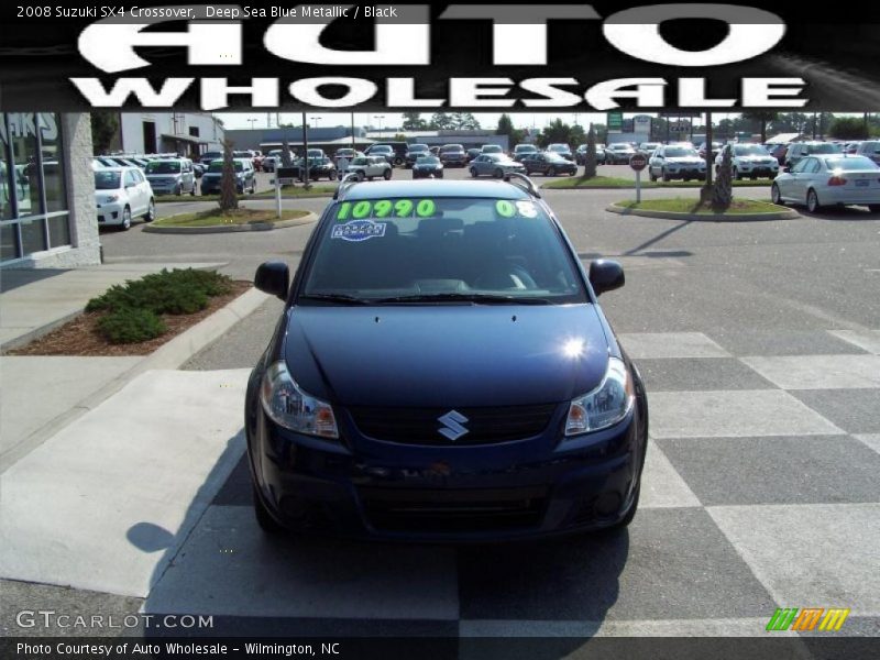 Deep Sea Blue Metallic / Black 2008 Suzuki SX4 Crossover