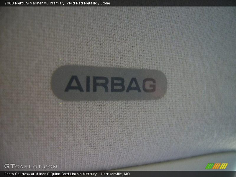 Vivid Red Metallic / Stone 2008 Mercury Mariner V6 Premier