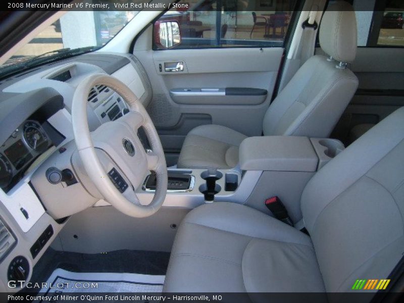 Vivid Red Metallic / Stone 2008 Mercury Mariner V6 Premier