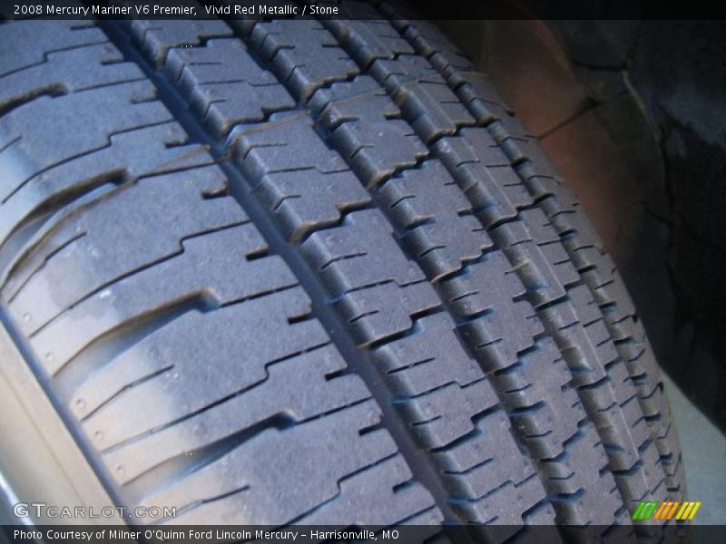Vivid Red Metallic / Stone 2008 Mercury Mariner V6 Premier