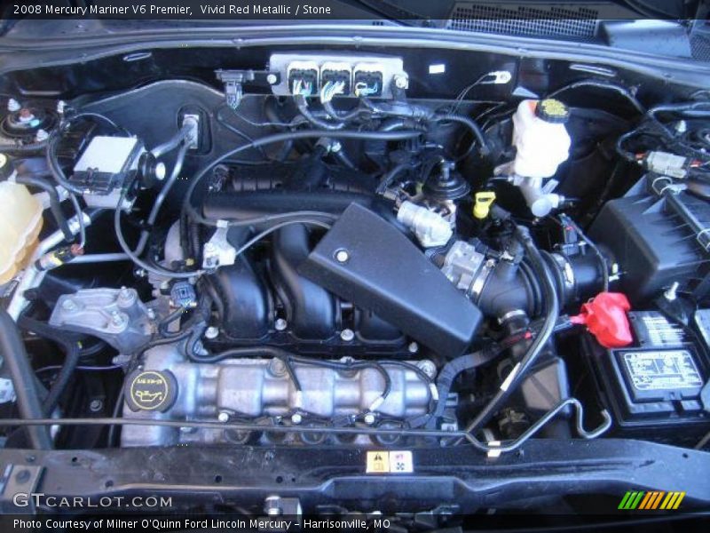 Vivid Red Metallic / Stone 2008 Mercury Mariner V6 Premier