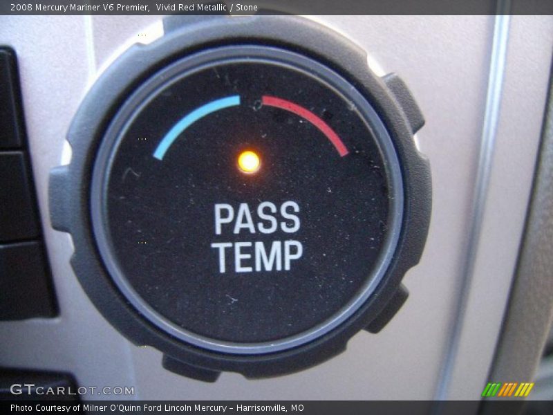 Vivid Red Metallic / Stone 2008 Mercury Mariner V6 Premier