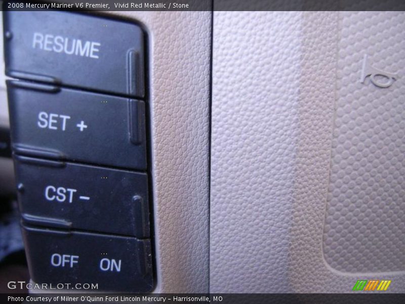 Vivid Red Metallic / Stone 2008 Mercury Mariner V6 Premier
