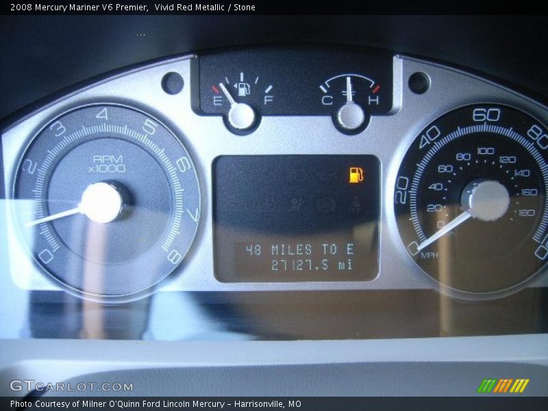 Vivid Red Metallic / Stone 2008 Mercury Mariner V6 Premier