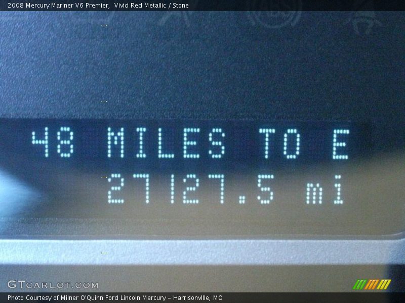 Vivid Red Metallic / Stone 2008 Mercury Mariner V6 Premier
