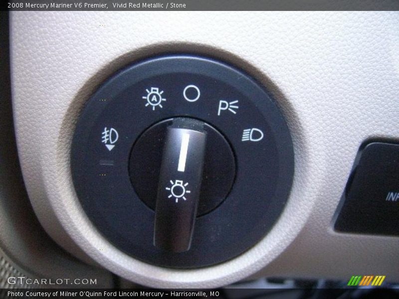 Vivid Red Metallic / Stone 2008 Mercury Mariner V6 Premier