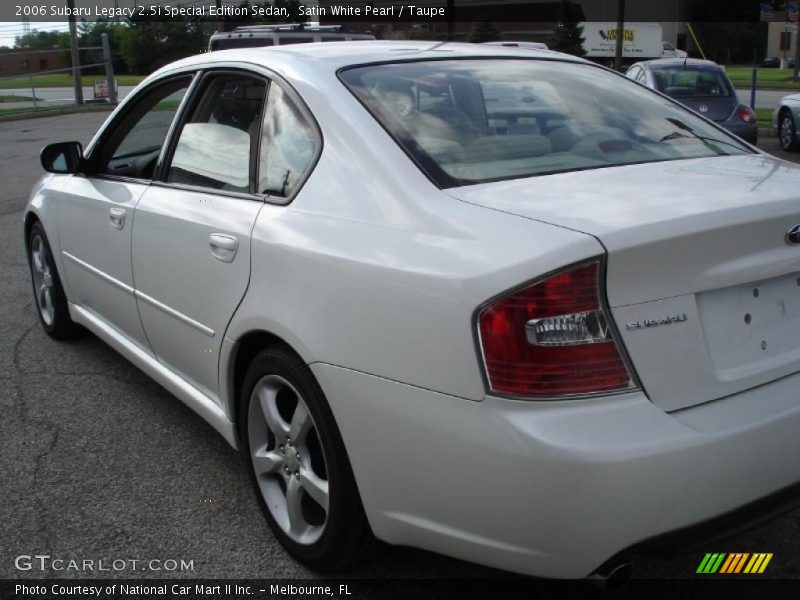 Satin White Pearl / Taupe 2006 Subaru Legacy 2.5i Special Edition Sedan