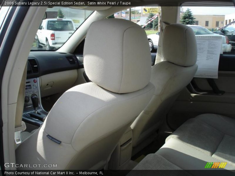 Satin White Pearl / Taupe 2006 Subaru Legacy 2.5i Special Edition Sedan
