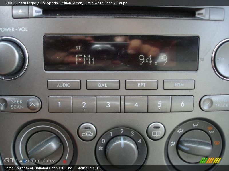 Satin White Pearl / Taupe 2006 Subaru Legacy 2.5i Special Edition Sedan