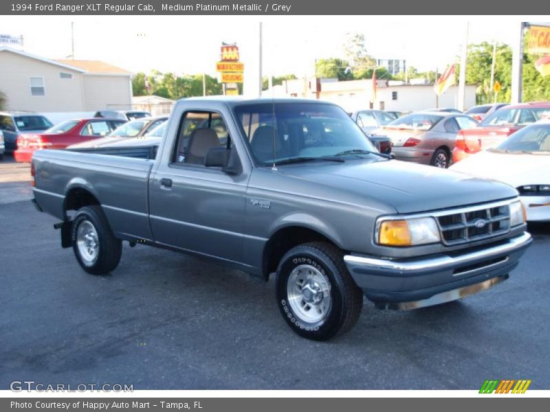 Medium Platinum Metallic / Grey 1994 Ford Ranger XLT Regular Cab