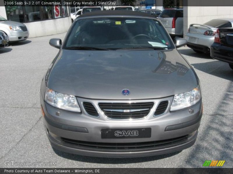 Steel Gray Metallic / Slate Gray 2006 Saab 9-3 2.0T Convertible
