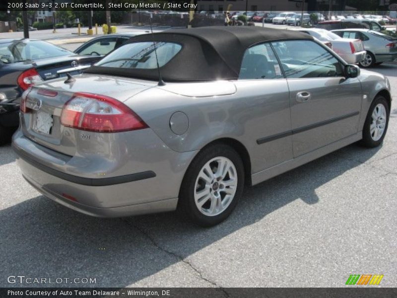Steel Gray Metallic / Slate Gray 2006 Saab 9-3 2.0T Convertible