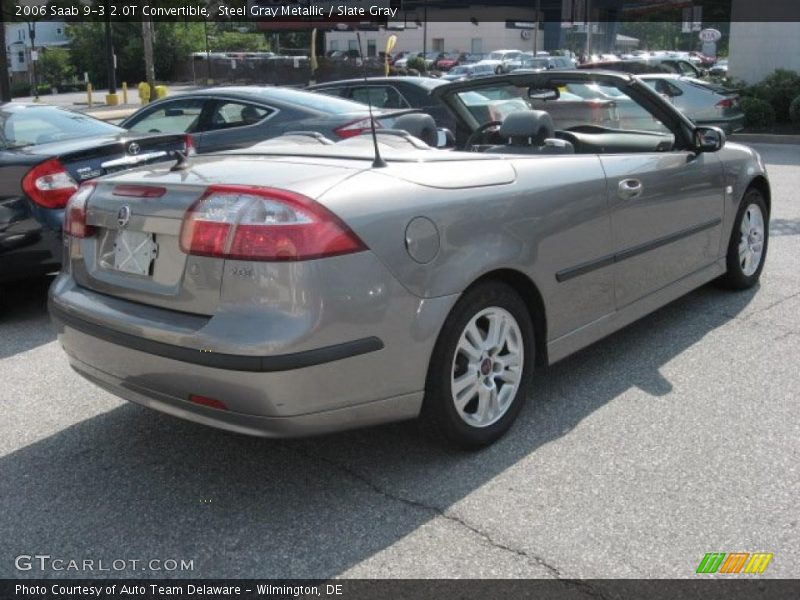 Steel Gray Metallic / Slate Gray 2006 Saab 9-3 2.0T Convertible