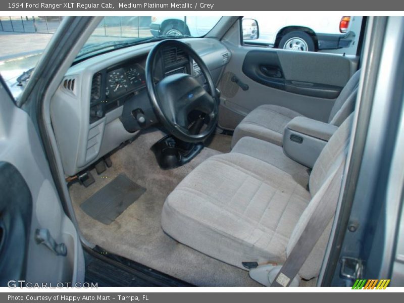 Medium Platinum Metallic / Grey 1994 Ford Ranger XLT Regular Cab