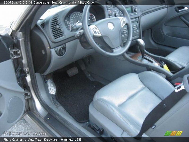 Steel Gray Metallic / Slate Gray 2006 Saab 9-3 2.0T Convertible