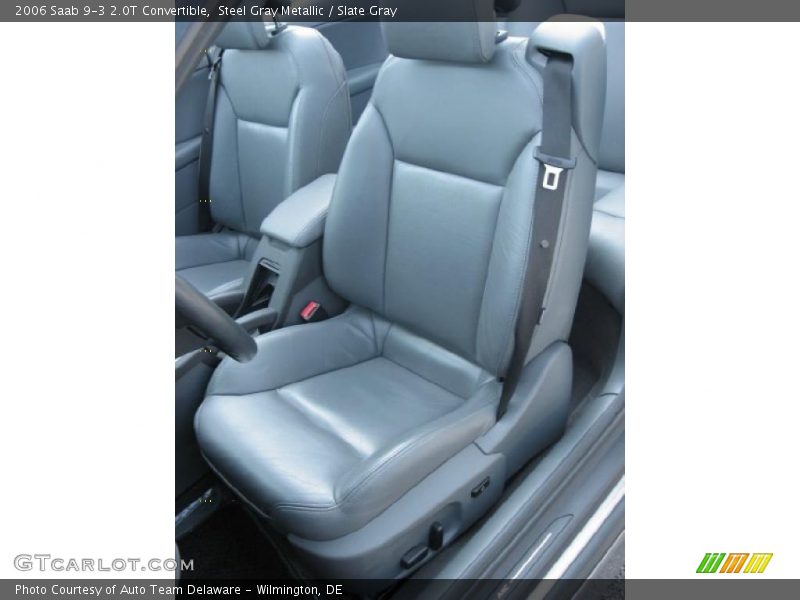 Steel Gray Metallic / Slate Gray 2006 Saab 9-3 2.0T Convertible