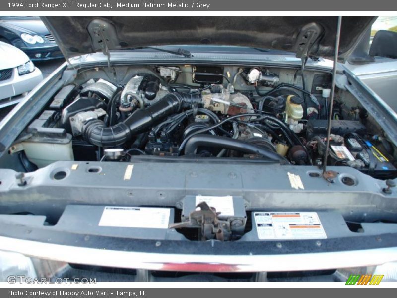 Medium Platinum Metallic / Grey 1994 Ford Ranger XLT Regular Cab