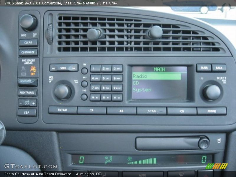 Steel Gray Metallic / Slate Gray 2006 Saab 9-3 2.0T Convertible