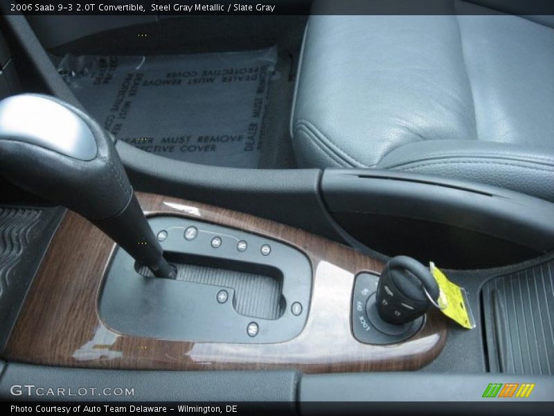 Steel Gray Metallic / Slate Gray 2006 Saab 9-3 2.0T Convertible