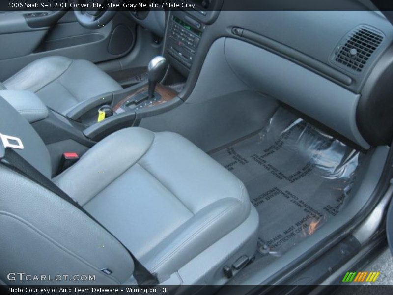 Steel Gray Metallic / Slate Gray 2006 Saab 9-3 2.0T Convertible