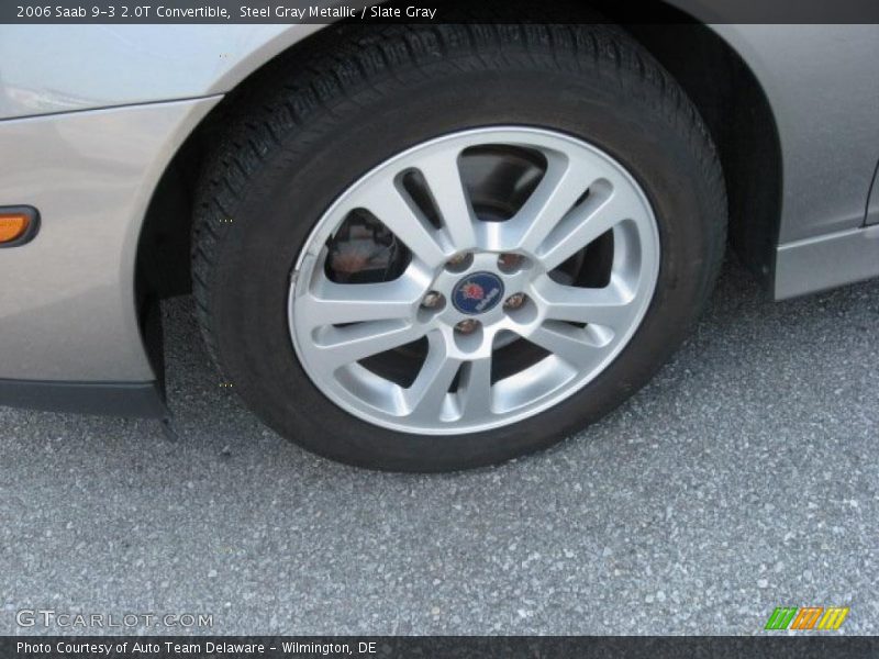 Steel Gray Metallic / Slate Gray 2006 Saab 9-3 2.0T Convertible