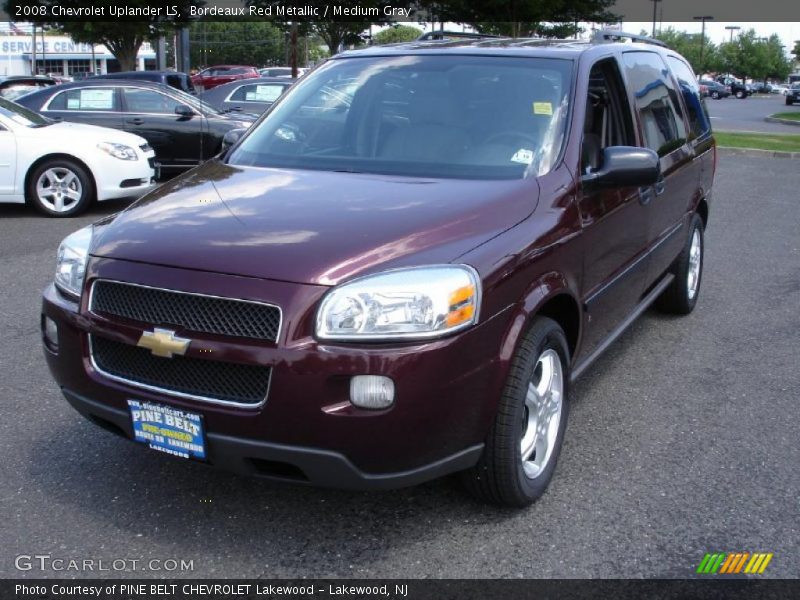 Bordeaux Red Metallic / Medium Gray 2008 Chevrolet Uplander LS