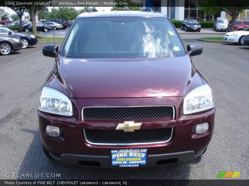 Bordeaux Red Metallic / Medium Gray 2008 Chevrolet Uplander LS