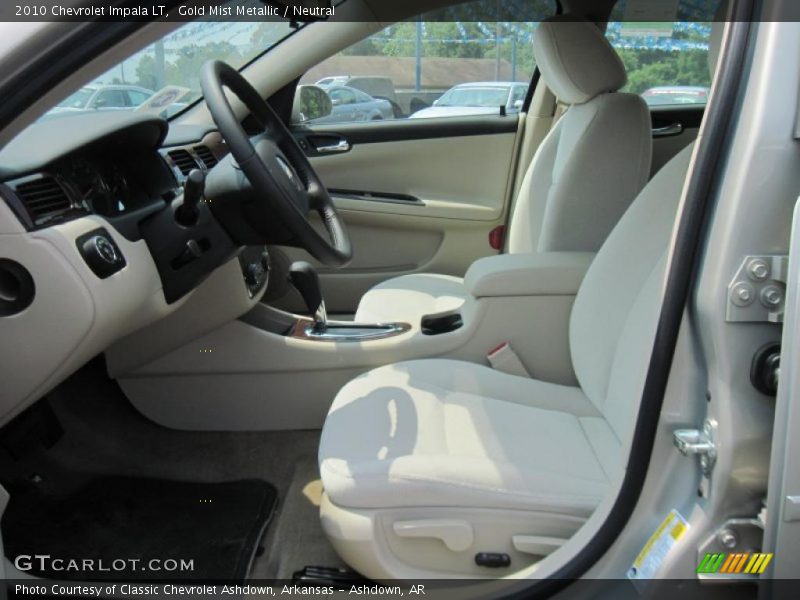 Gold Mist Metallic / Neutral 2010 Chevrolet Impala LT