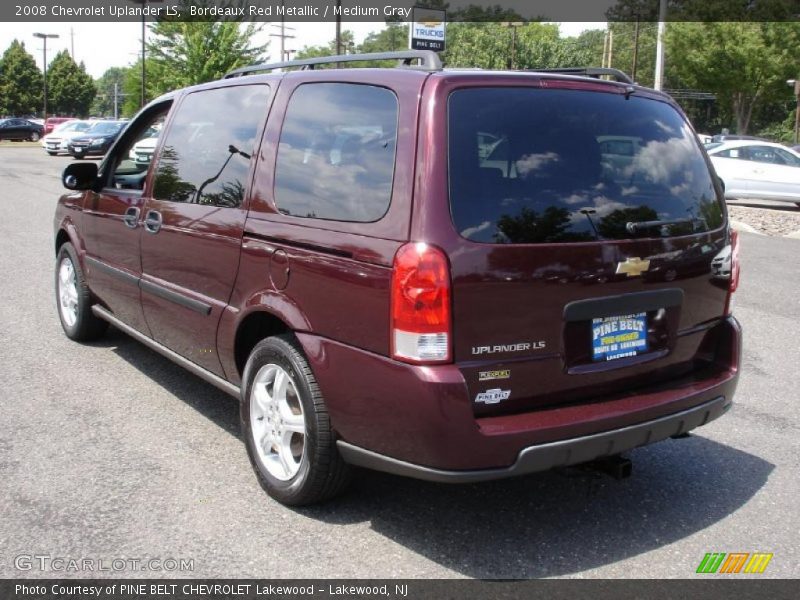 Bordeaux Red Metallic / Medium Gray 2008 Chevrolet Uplander LS