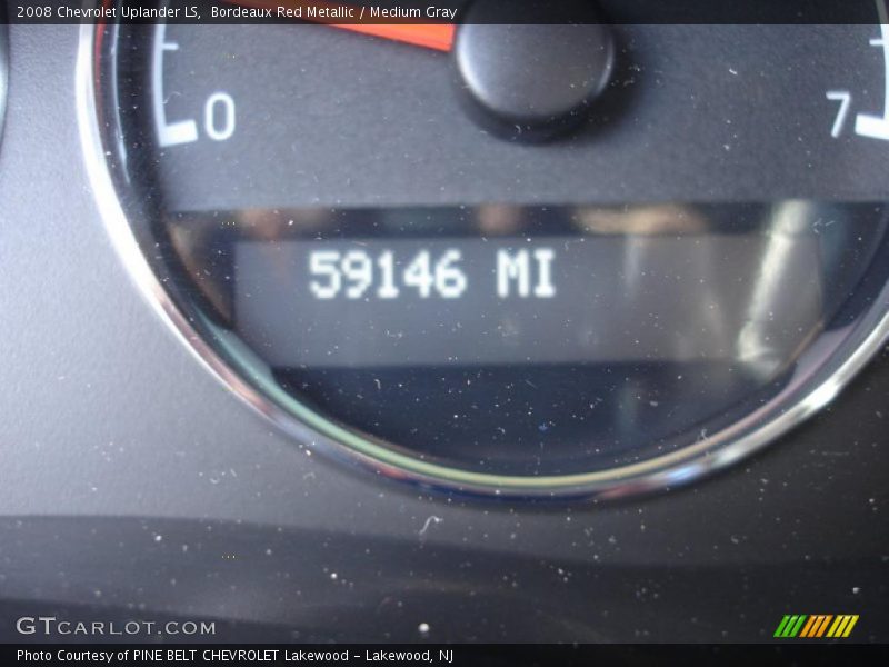 Bordeaux Red Metallic / Medium Gray 2008 Chevrolet Uplander LS