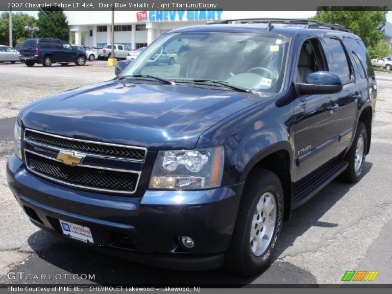 Dark Blue Metallic / Light Titanium/Ebony 2007 Chevrolet Tahoe LT 4x4