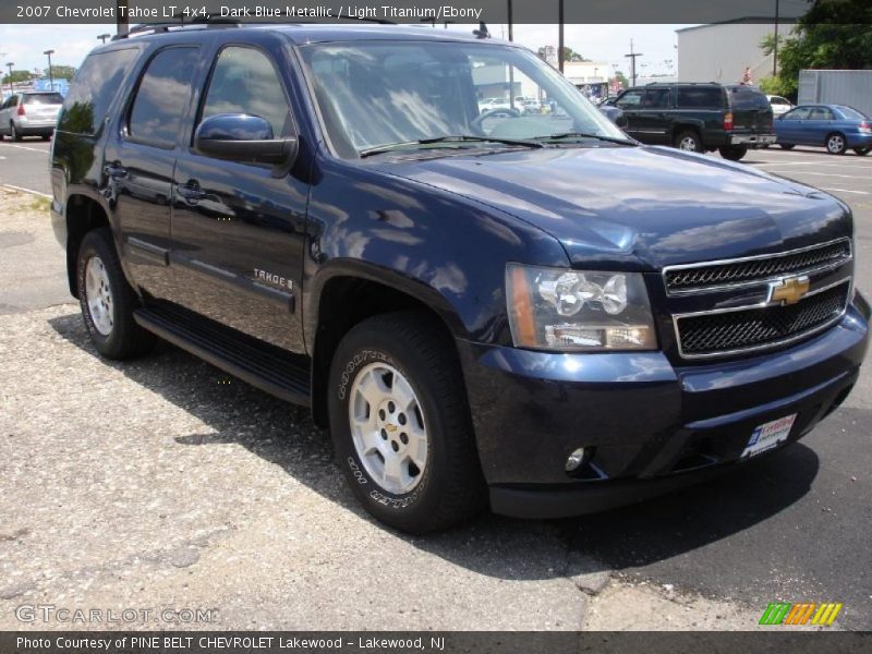 Dark Blue Metallic / Light Titanium/Ebony 2007 Chevrolet Tahoe LT 4x4
