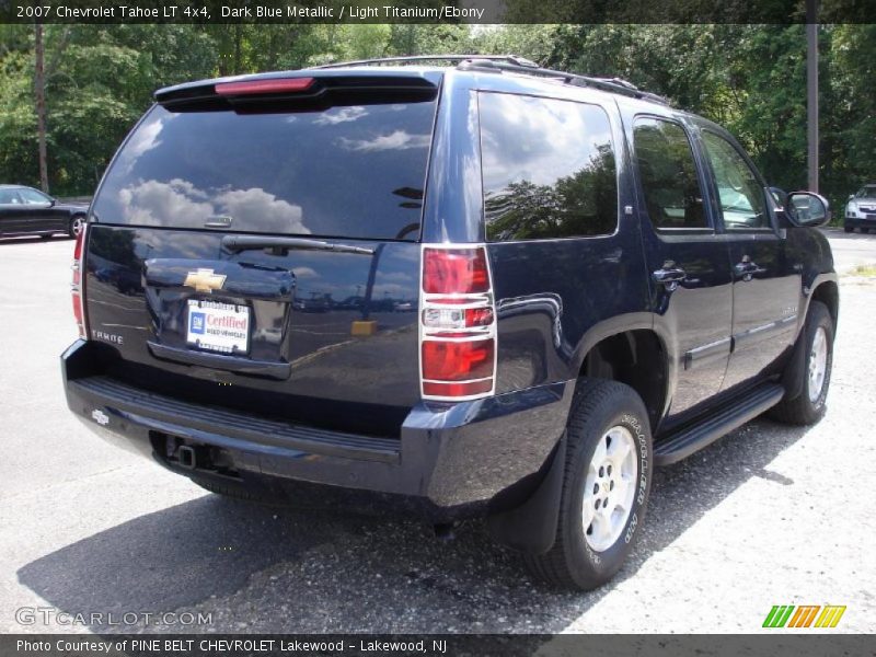 Dark Blue Metallic / Light Titanium/Ebony 2007 Chevrolet Tahoe LT 4x4