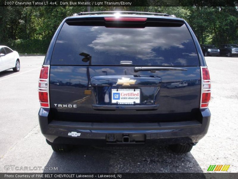 Dark Blue Metallic / Light Titanium/Ebony 2007 Chevrolet Tahoe LT 4x4