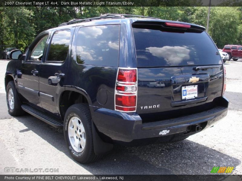 Dark Blue Metallic / Light Titanium/Ebony 2007 Chevrolet Tahoe LT 4x4