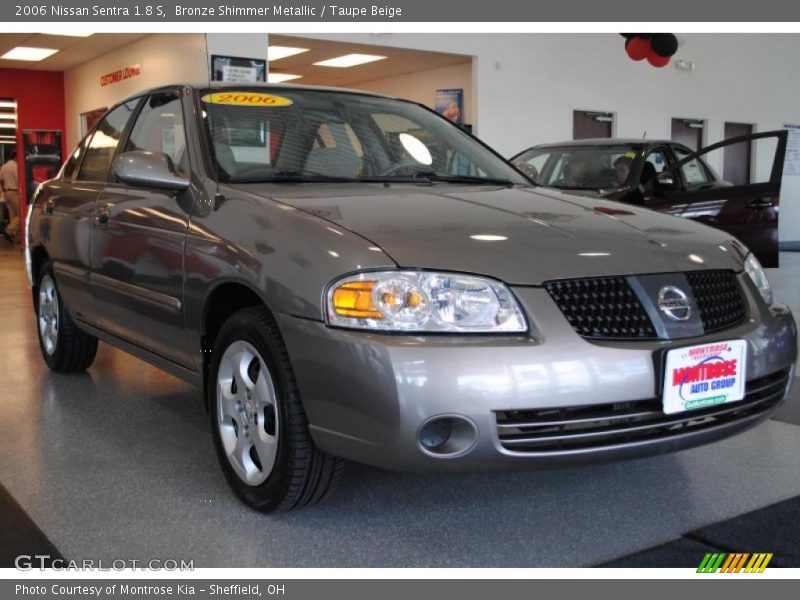 Bronze Shimmer Metallic / Taupe Beige 2006 Nissan Sentra 1.8 S