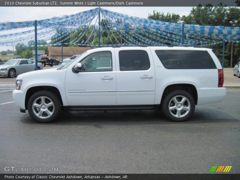Summit White / Light Cashmere/Dark Cashmere 2010 Chevrolet Suburban LTZ