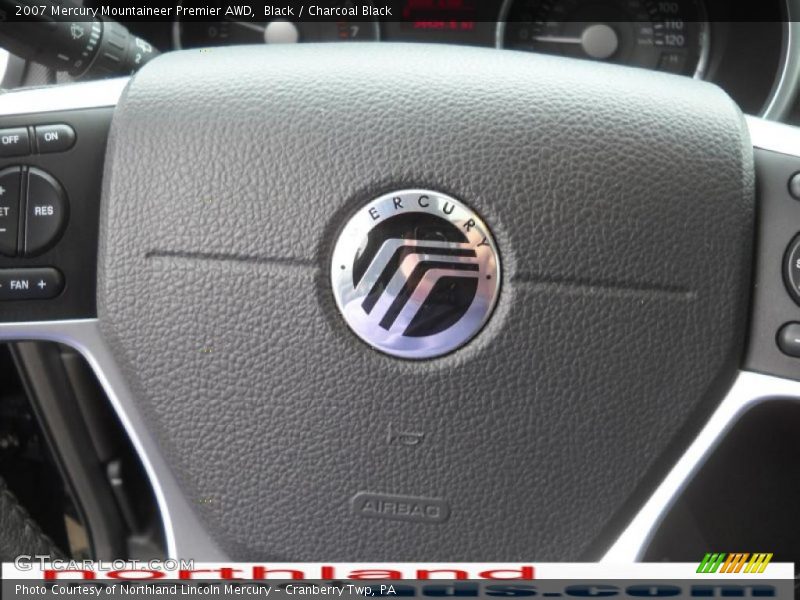 Black / Charcoal Black 2007 Mercury Mountaineer Premier AWD