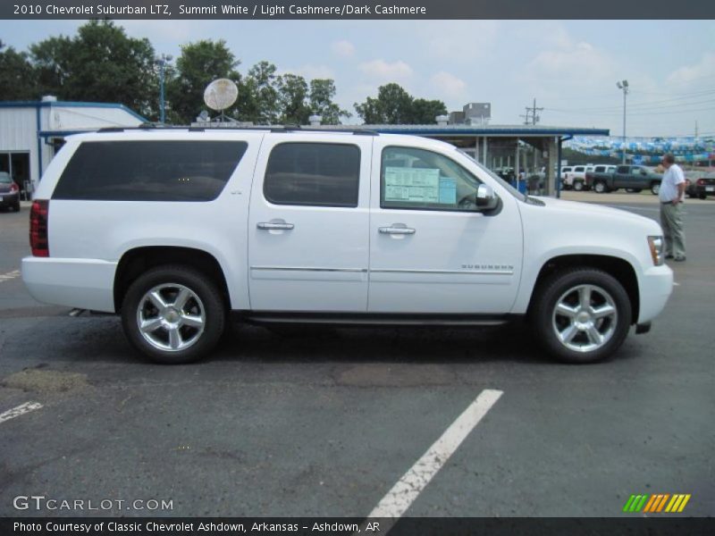 Summit White / Light Cashmere/Dark Cashmere 2010 Chevrolet Suburban LTZ